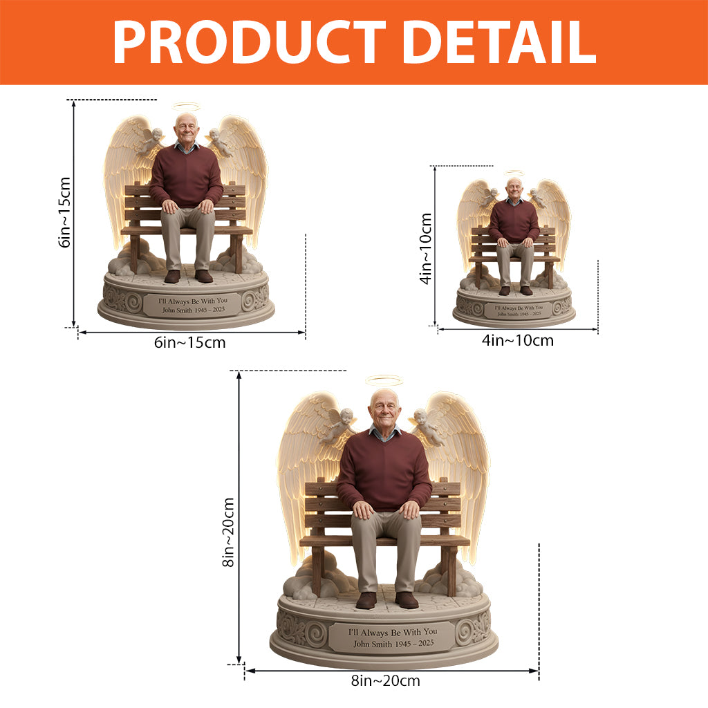 I'll Always Be With You - Personalized Memorial Custom Shaped Acrylic Plaque