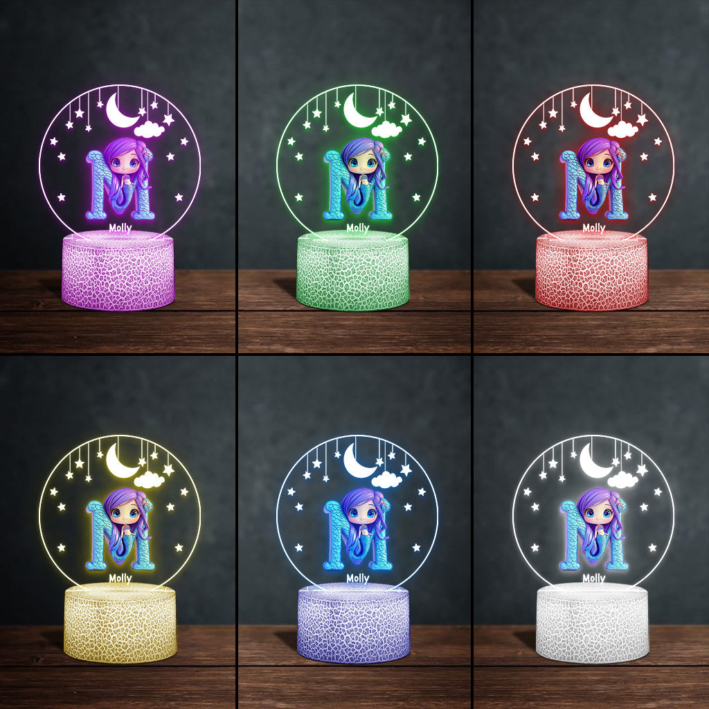 Beautiful Light - Personalized Kid Shaped Plaque Light Base