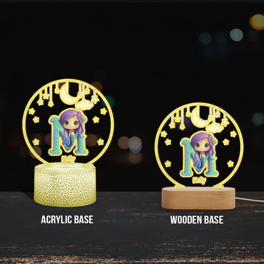 Beautiful Light - Personalized Kid Shaped Plaque Light Base