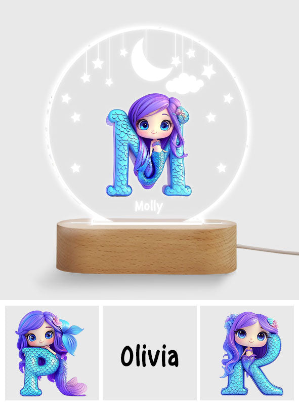 Beautiful Light - Personalized Kid Shaped Plaque Light Base