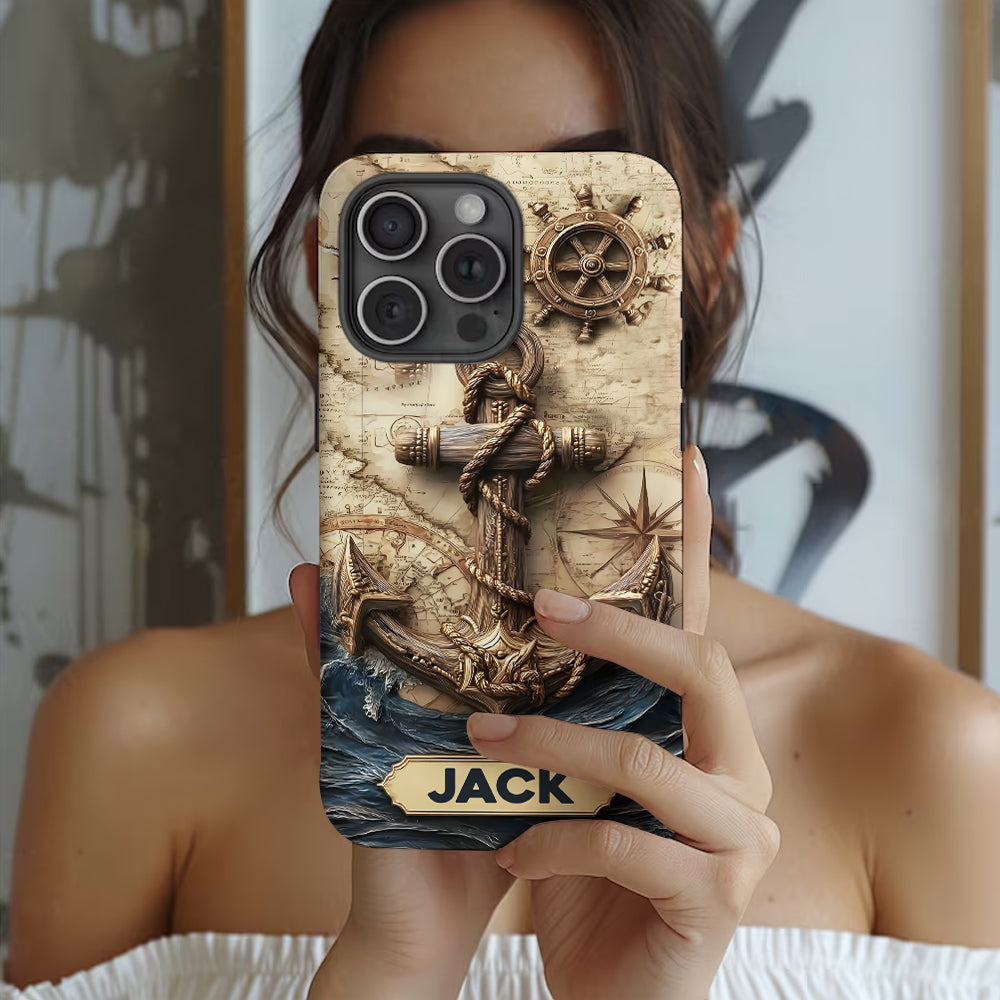 Proud Sailor - Personalized Boating Full Print Phone Case