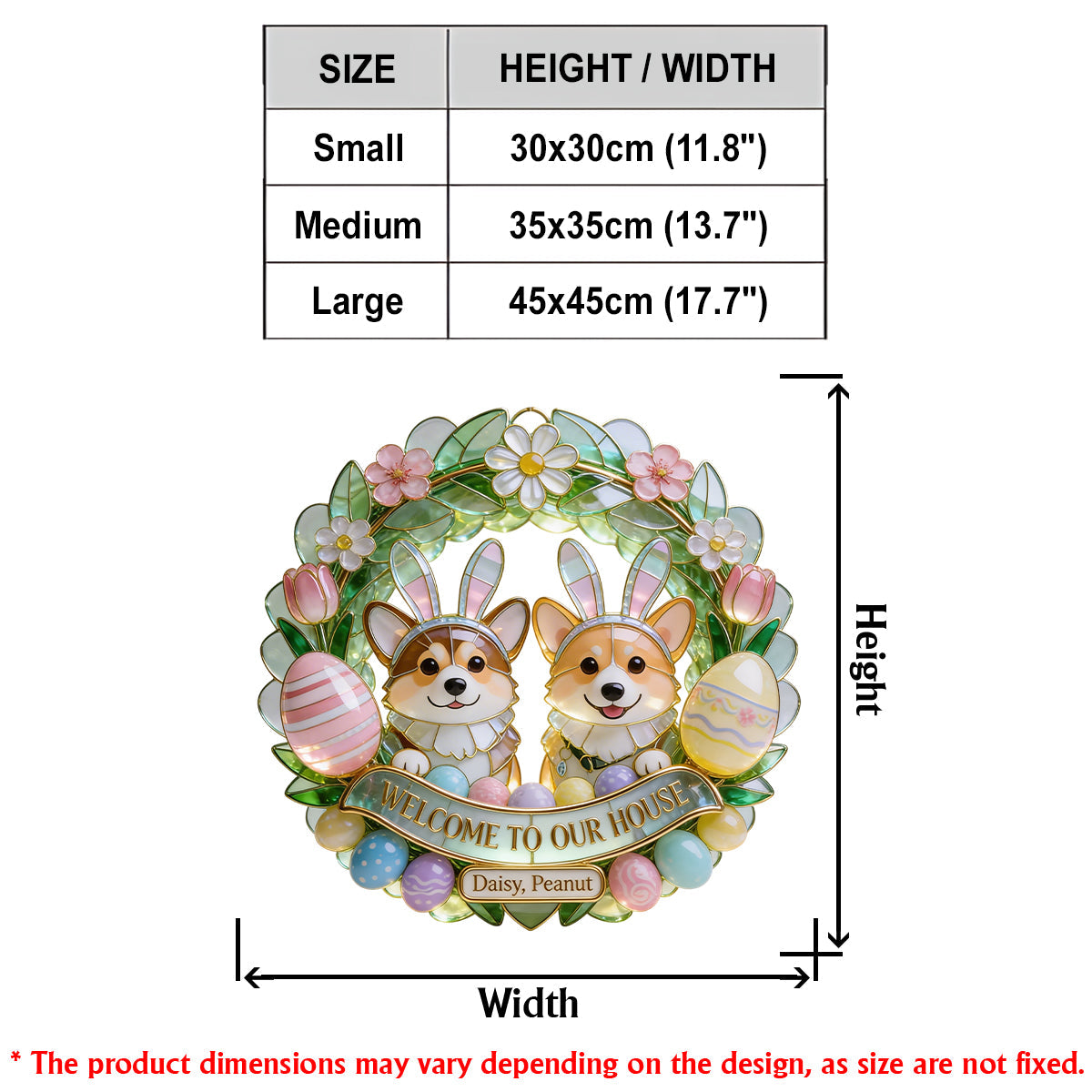 Custom Any Photo Easter's Day Gift - Personalized Dog LED Light Acrylic Sign