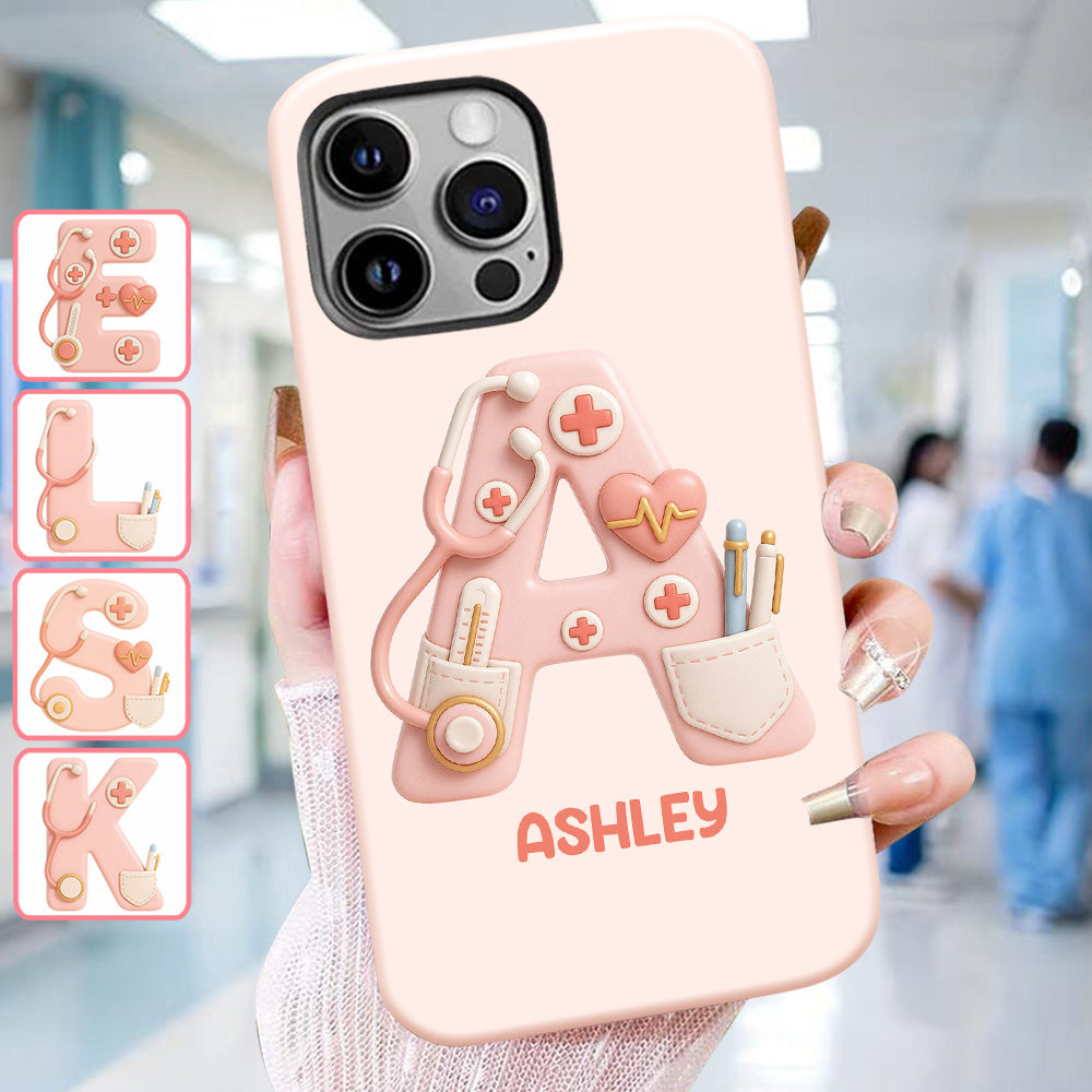 Nurse Alphabet Custom - Personalized Nurse Full Print Phone Case