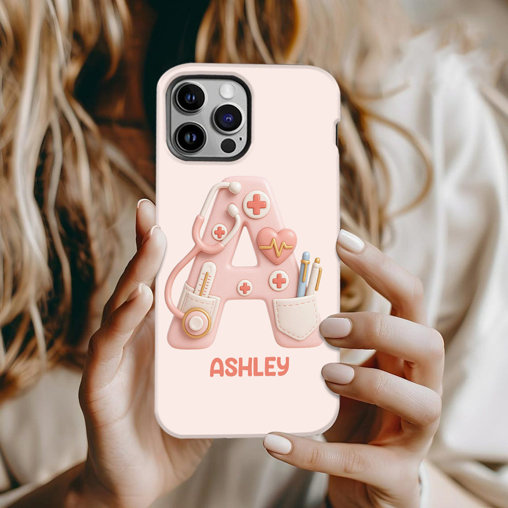 Nurse Alphabet Custom - Personalized Nurse Full Print Phone Case