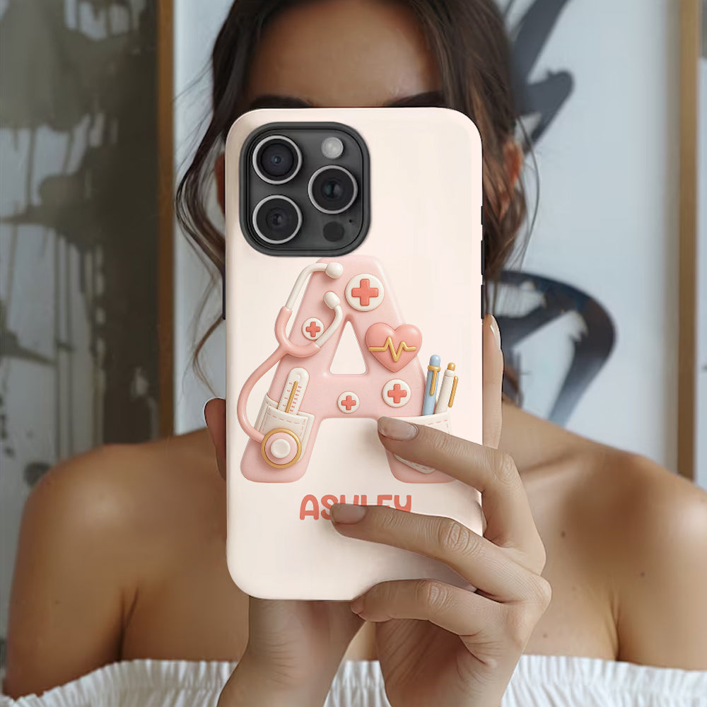 Nurse Alphabet Custom - Personalized Nurse Full Print Phone Case