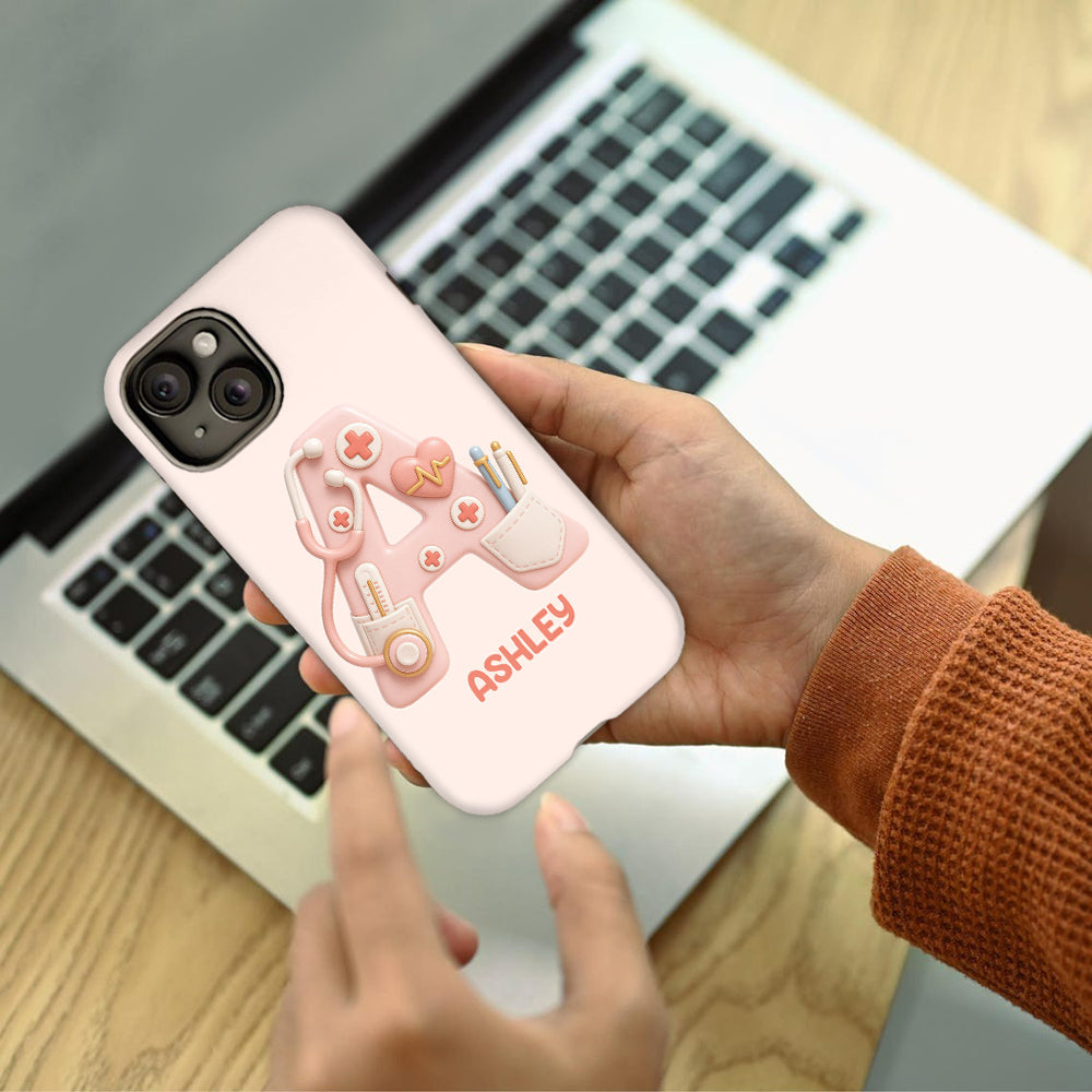 Nurse Alphabet Custom - Personalized Nurse Full Print Phone Case