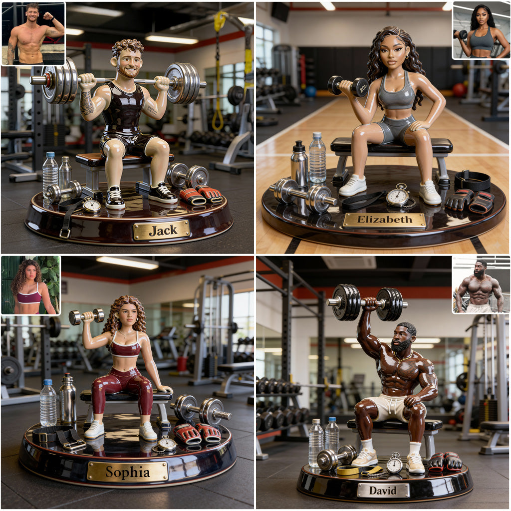 Pas de douleur, pas de gain - Plaque acrylique personnalisée de fitness sur mesure