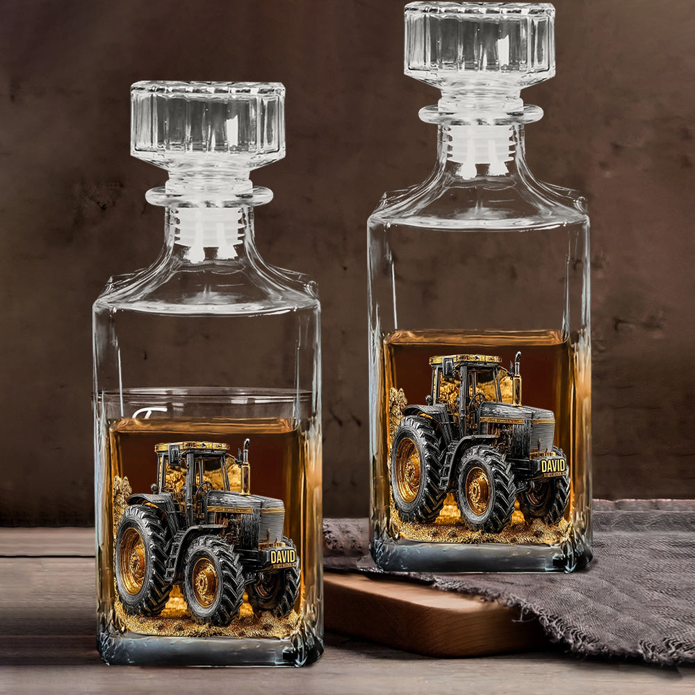 Strong Farmer – Personalisiertes Traktor-Whisky-Dekanter-Set