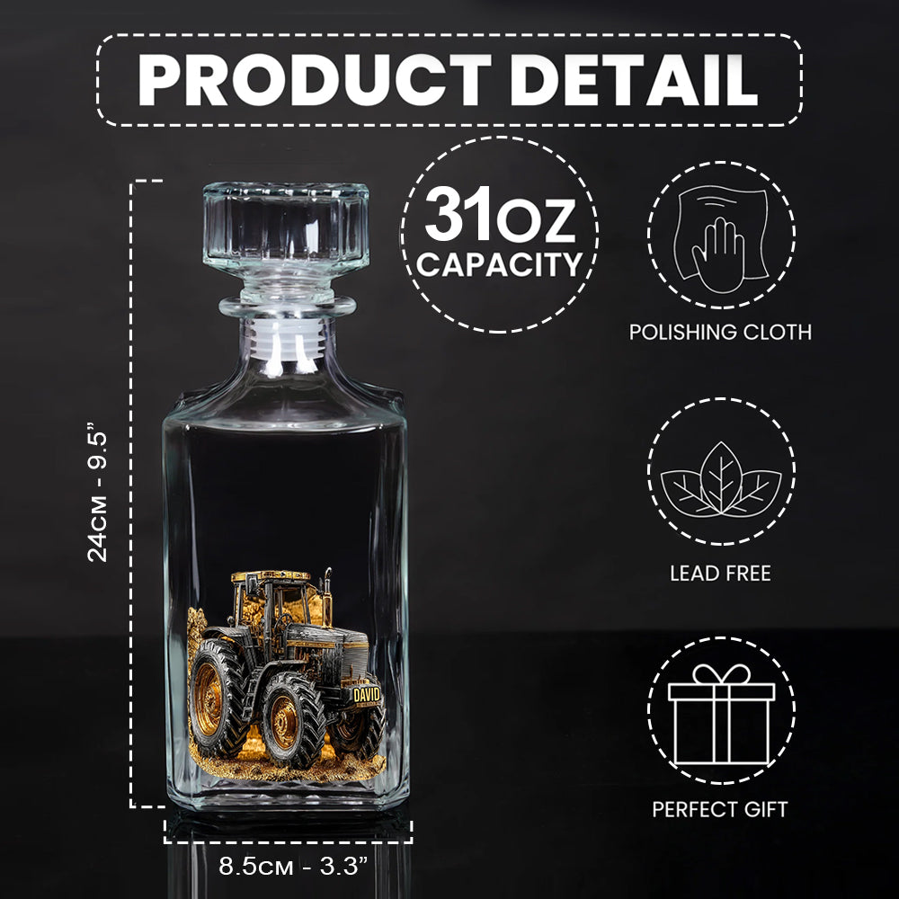 Strong Farmer – Personalisiertes Traktor-Whisky-Dekanter-Set
