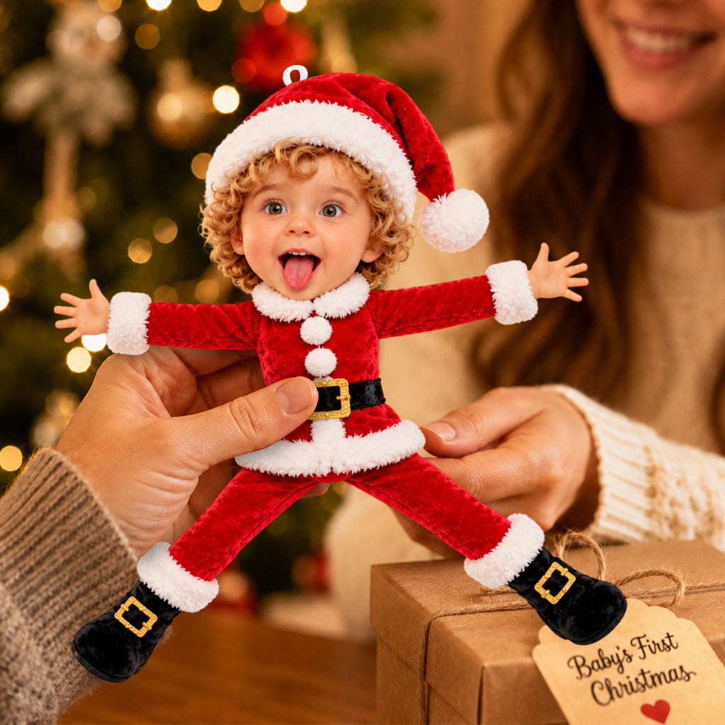 Décor de Noël, Cadeau pour Enfants, Cadeau de Noël - Ornement de Poupée Personnalisée