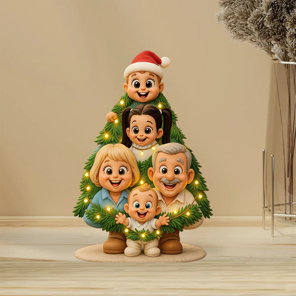 This Is Us A Little Bit Of Crazy And A Whole Lot Of Love - Personalized Family Custom Shaped Acrylic Plaque