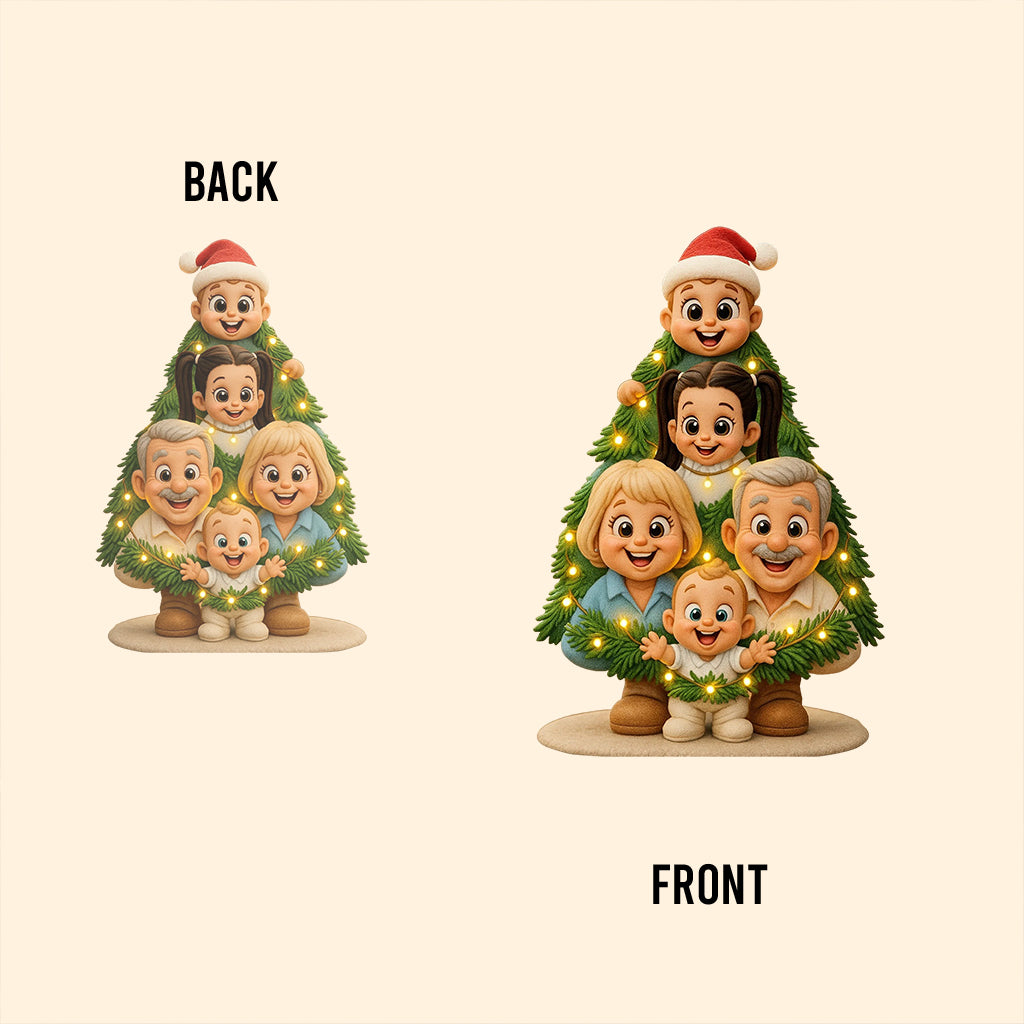 This Is Us A Little Bit Of Crazy And A Whole Lot Of Love - Personalized Family Custom Shaped Acrylic Plaque