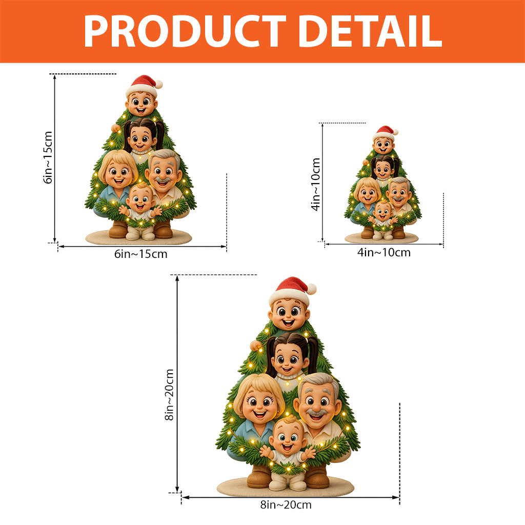 This Is Us A Little Bit Of Crazy And A Whole Lot Of Love - Personalized Family Custom Shaped Acrylic Plaque