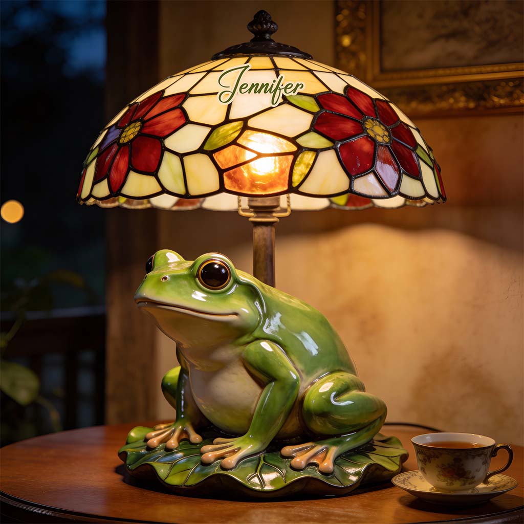 Love Frog – Personalisierte Acryl-LED-Nachtleuchte in Froschform