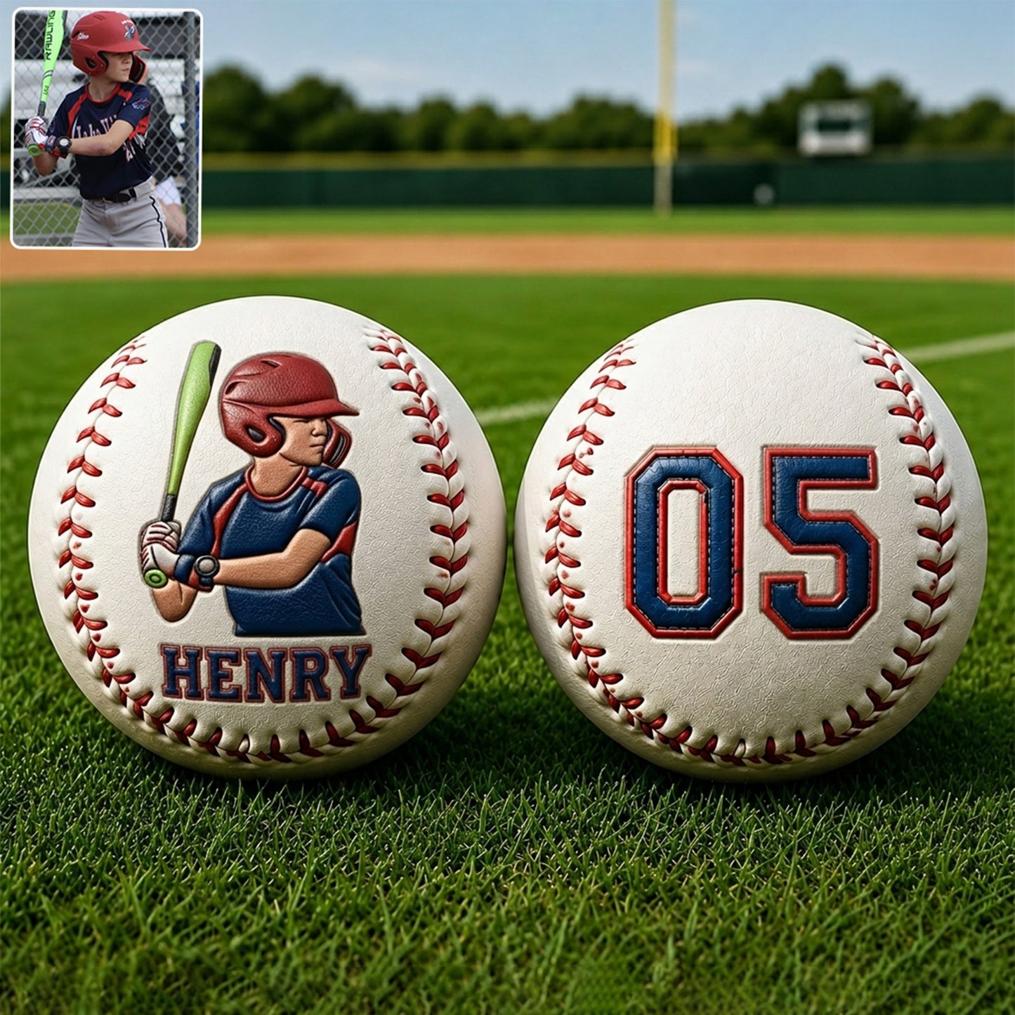 Any Photo Love Baseball - Personalisierter Baseball Multi-Sport Ball