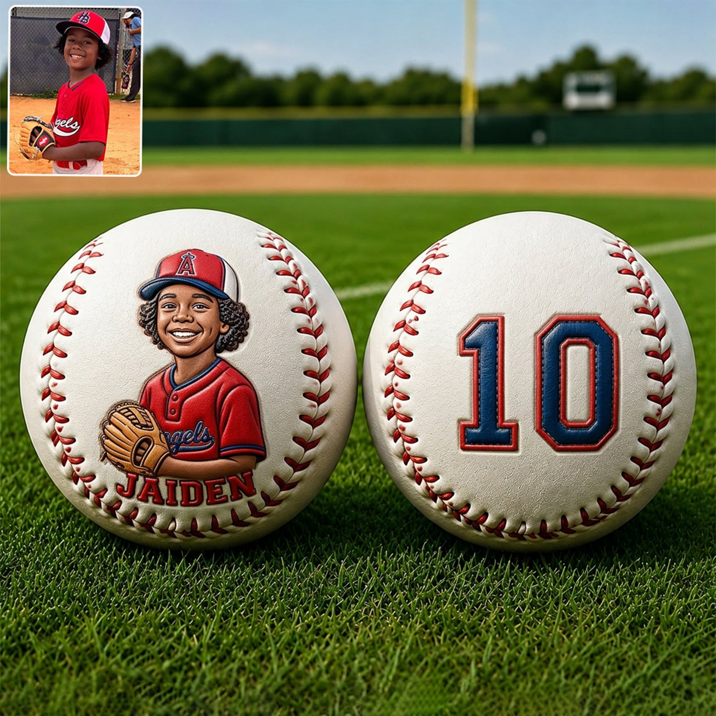 Any Photo Love Baseball - Personalisierter Baseball Multi-Sport Ball