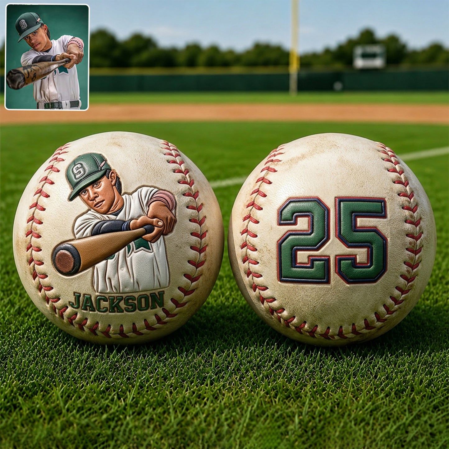 Any Photo Love Baseball - Personalisierter Baseball Multi-Sport Ball