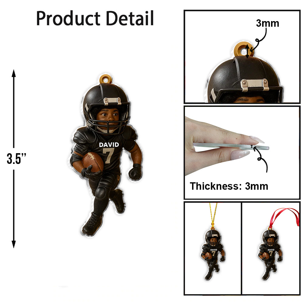 Game Day - Personalized Football Ornament