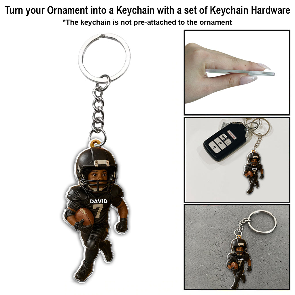 Game Day - Personalized Football Ornament