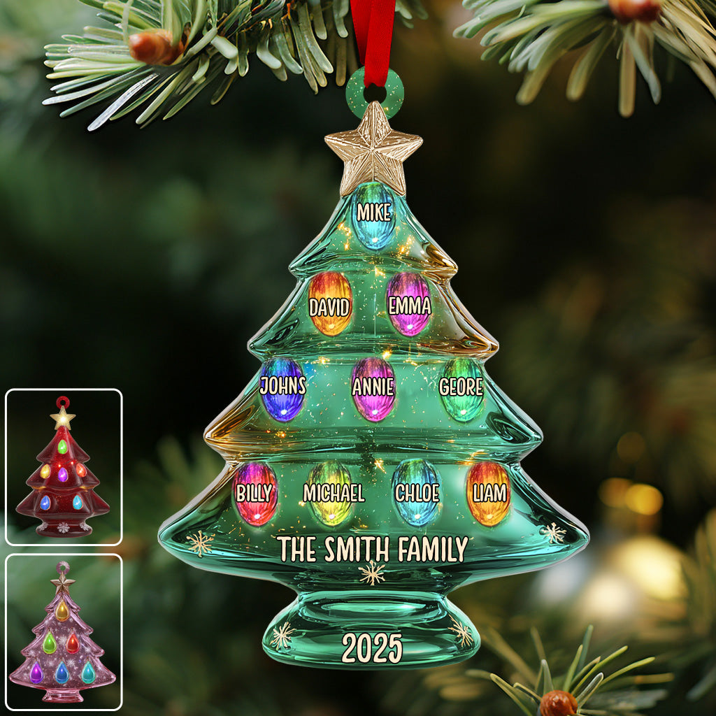 Merry Christmas - Personalized Family Ornament