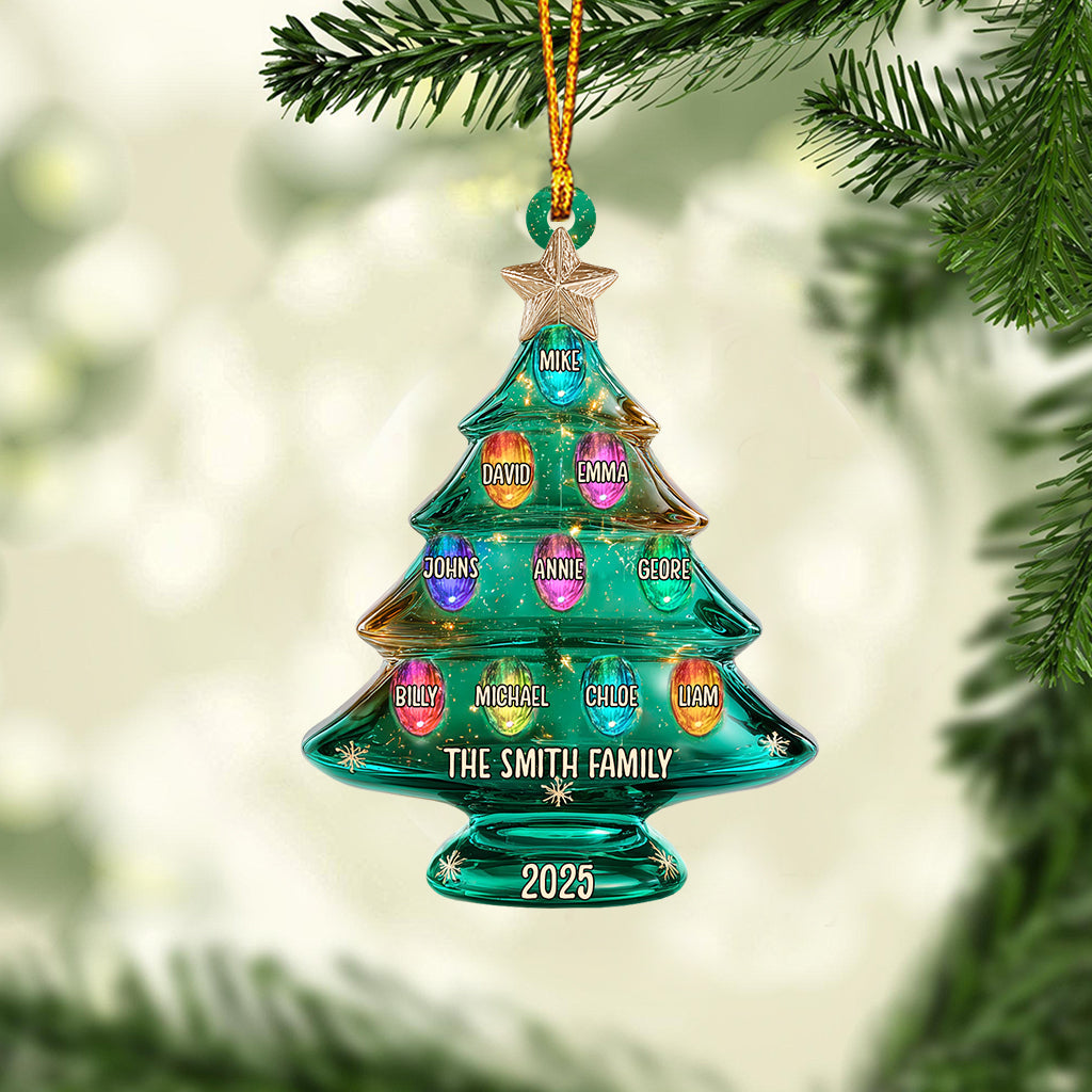 Merry Christmas - Personalized Family Ornament