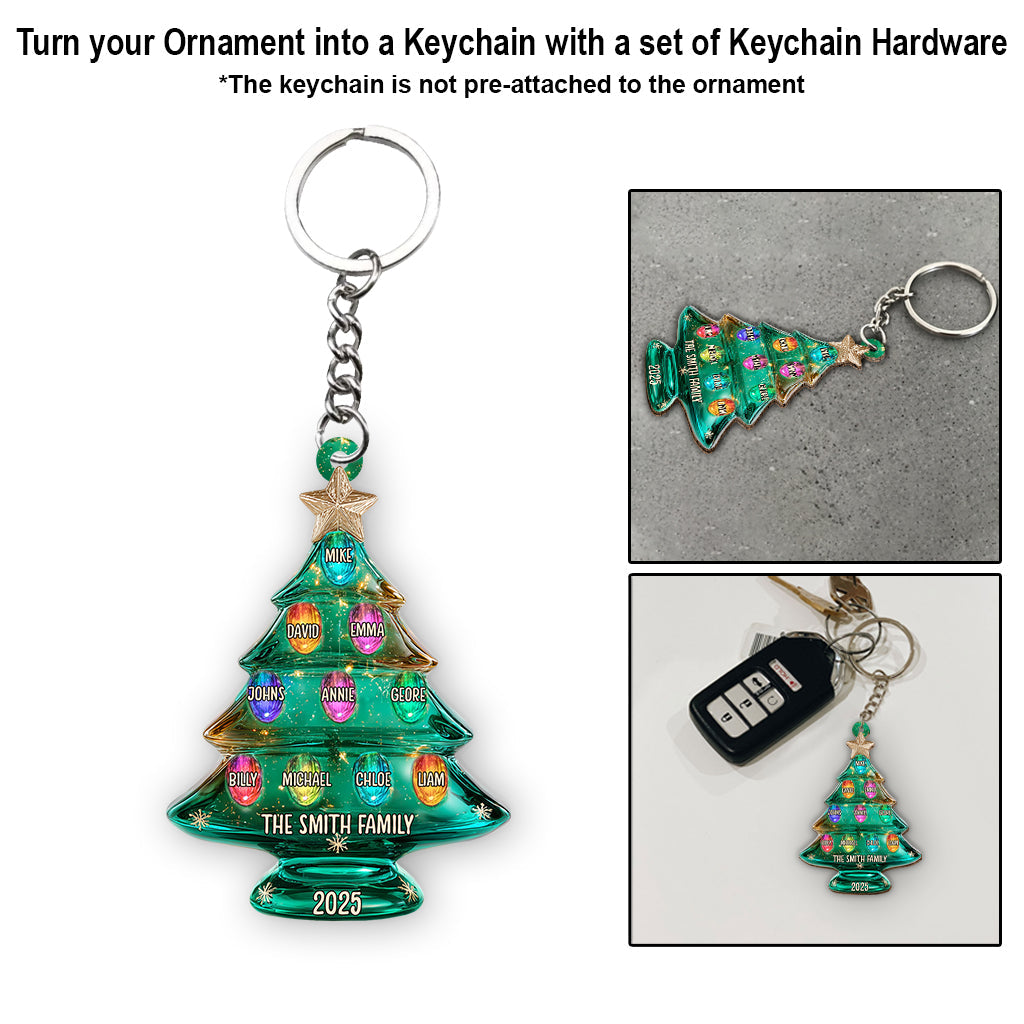 Merry Christmas - Personalized Family Ornament