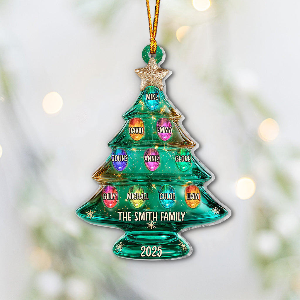 Merry Christmas - Personalized Family Ornament