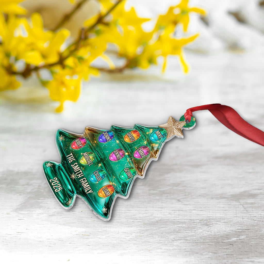 Merry Christmas - Personalized Family Ornament