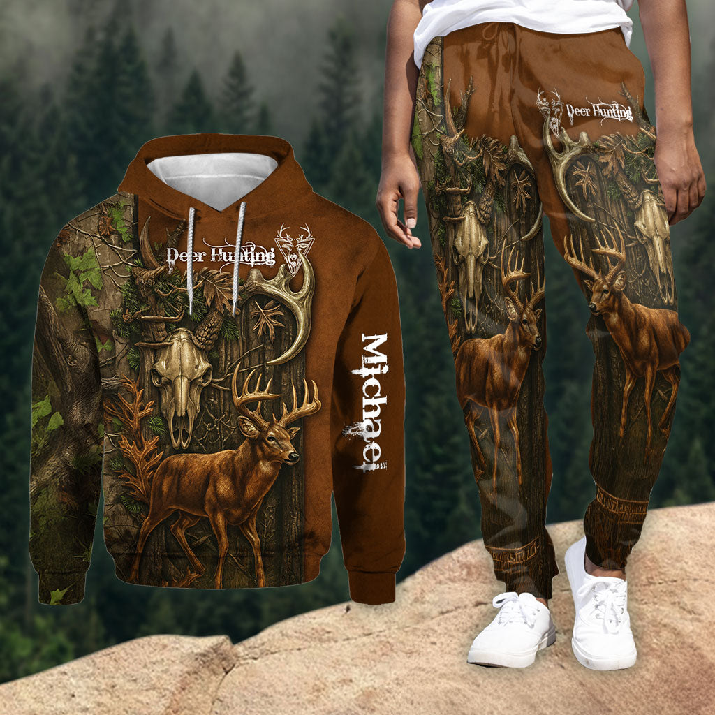 Deer Hunter - Personalized Hunting Hoodie and Sweatpants