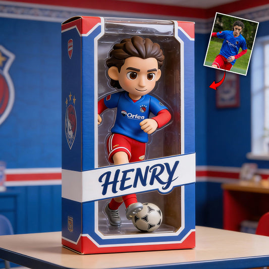 Individuell gestaltete Acrylplakette nach Foto – Jede Sportart – Fußball, Basketball, Baseball… – Personalisierte Fußballplakette in individueller Form