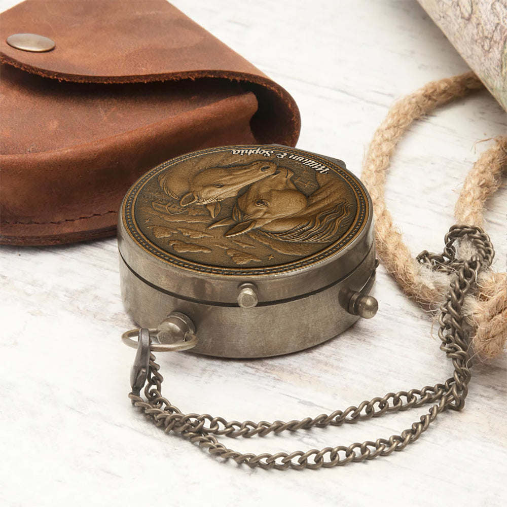 Find Your Way Back To Me - Personalized Couple Compass