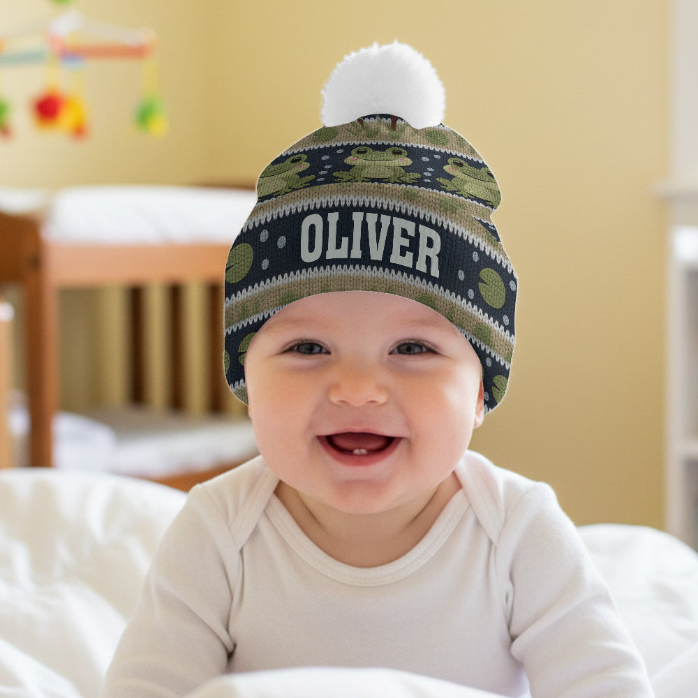 Love Frog - Personalized Frog Beanie Hat