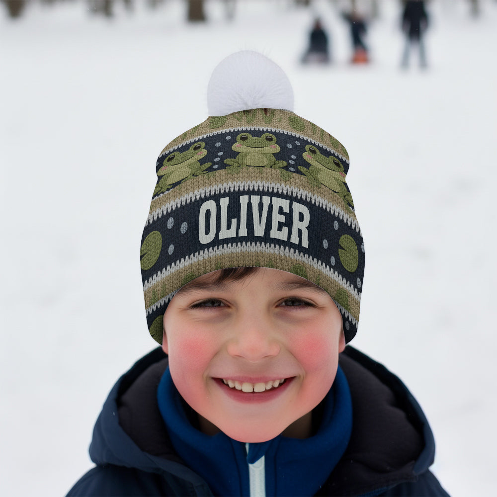 Love Frog - Personalized Frog Beanie Hat