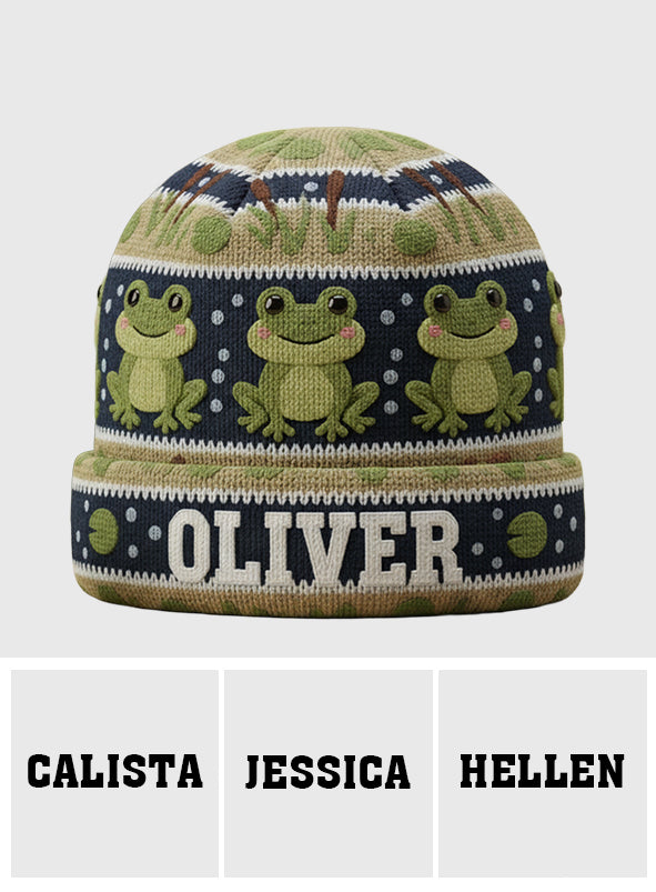 Love Frog - Personalized Frog Beanie Hat