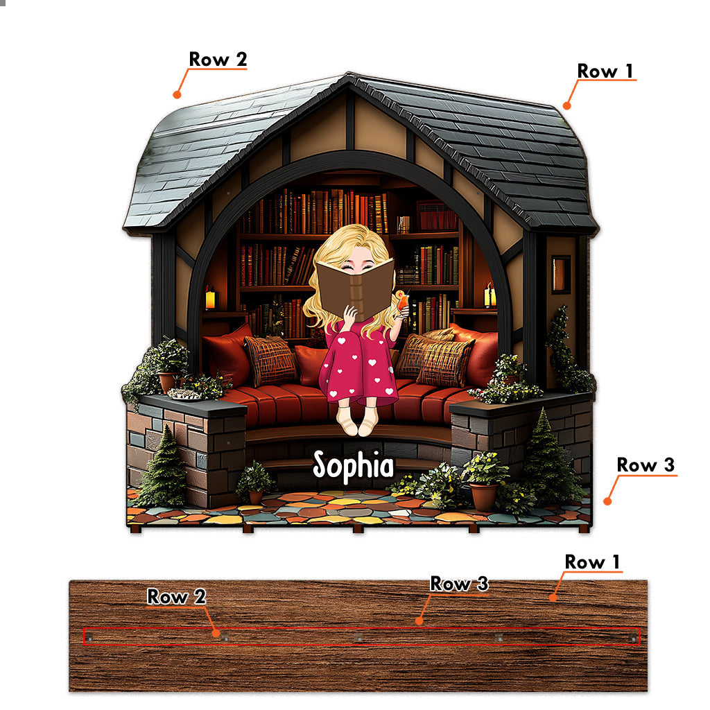 My Library - Personalized Book 1 Layered Big Freestanding