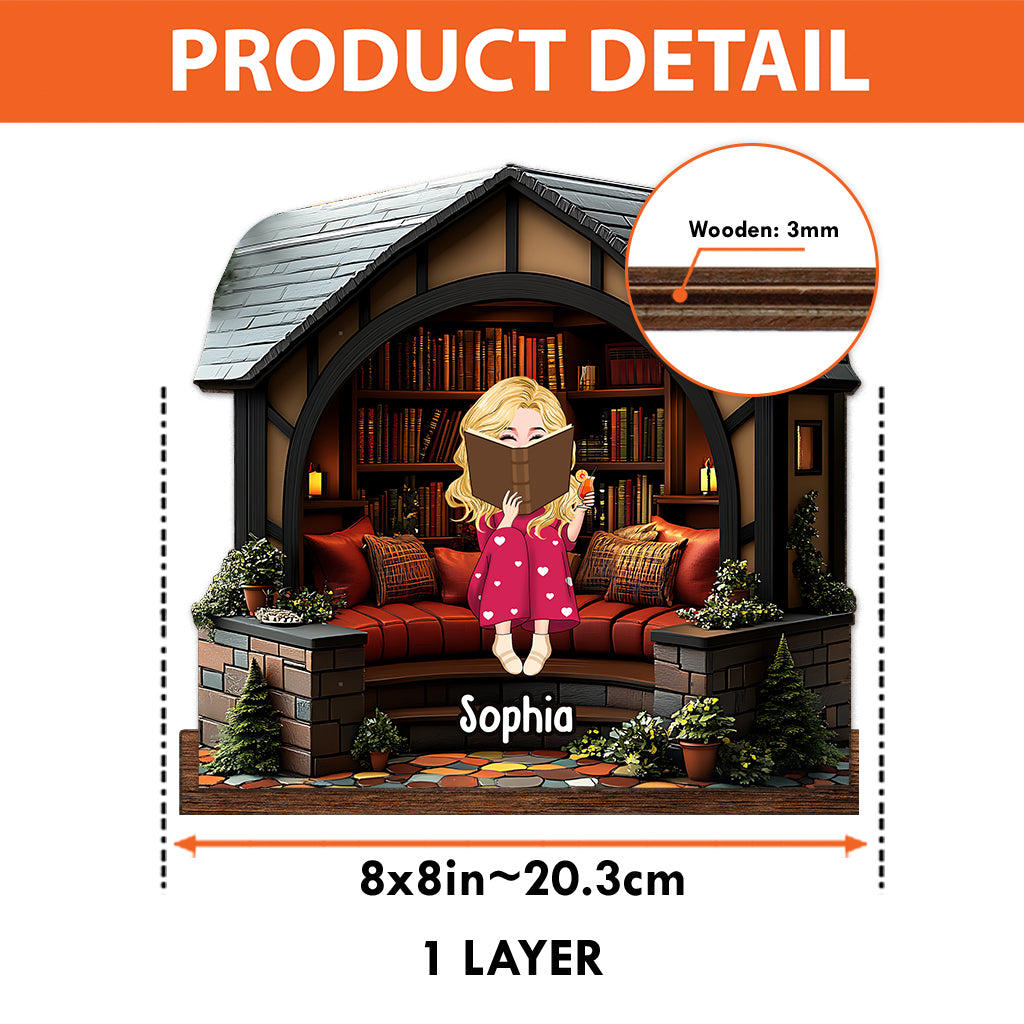 My Library - Personalized Book 1 Layered Big Freestanding