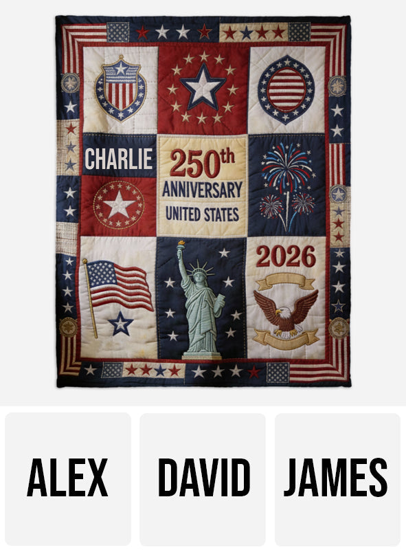 250th Anniversary - Personalized Patriot Blanket