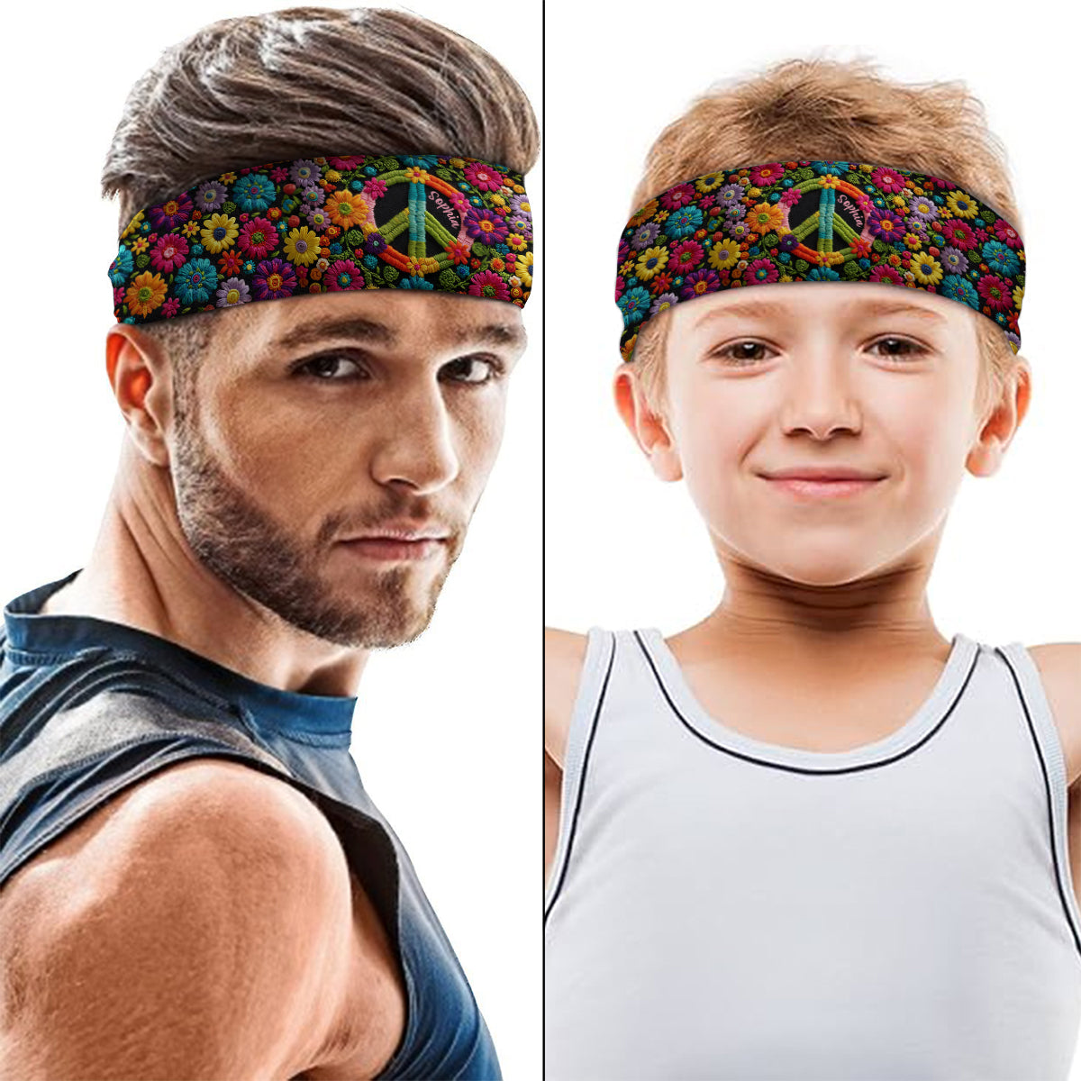 Hippie Soul - Personalized Hippie Unisex Headband/ Turban