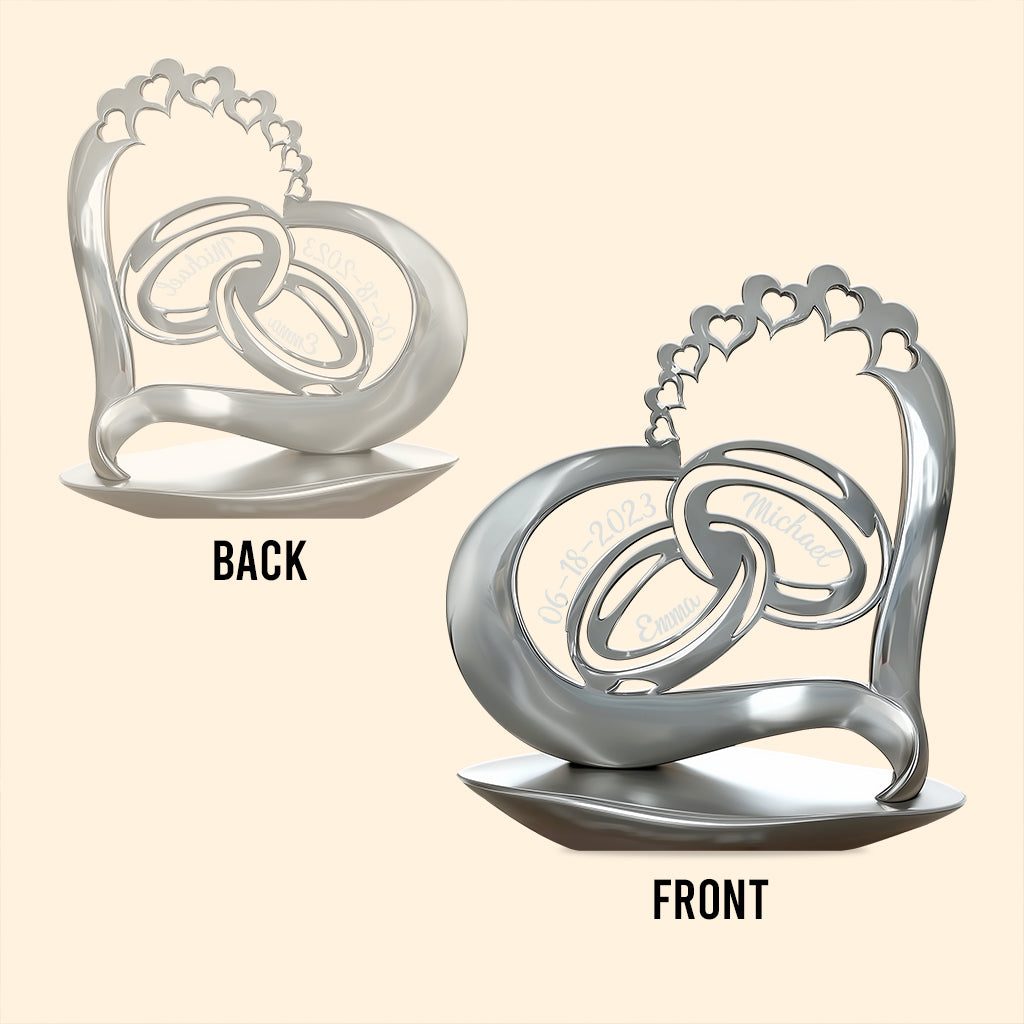 Anniversary Gifts For Couple - Personalized Couple Custom Shaped Acrylic Plaque