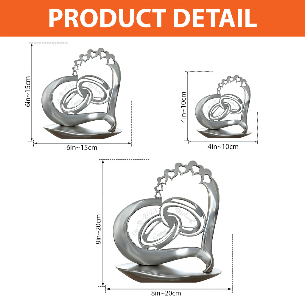 Anniversary Gifts For Couple - Personalized Couple Custom Shaped Acrylic Plaque