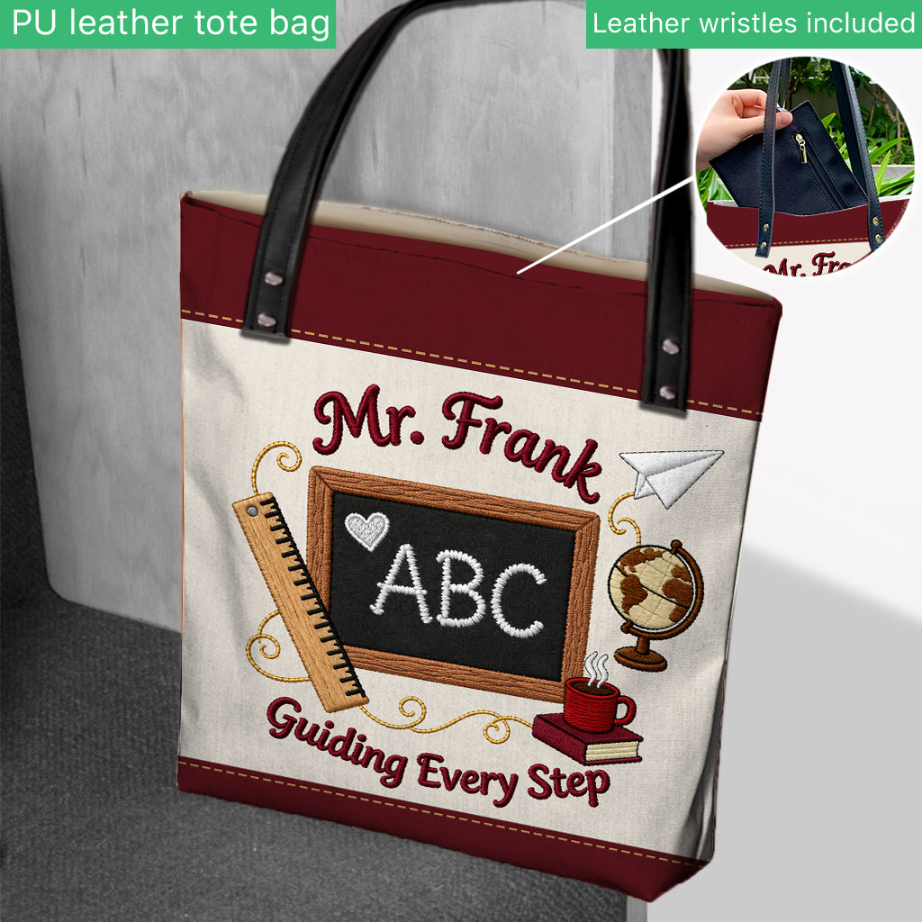 Vintage Teacher - Personalized Teacher Tote Bag