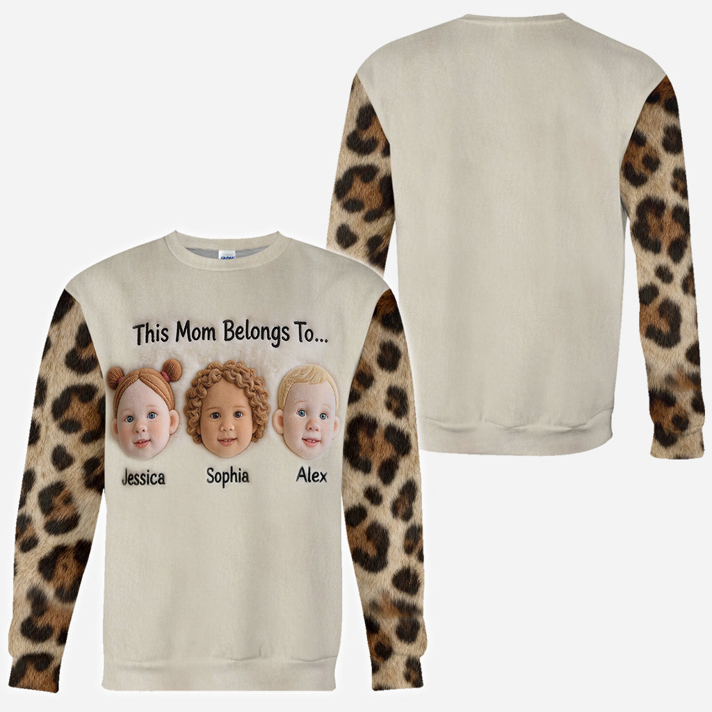 This Mom / Grandma Belongs To - Personalized Mother All Over Shirt
