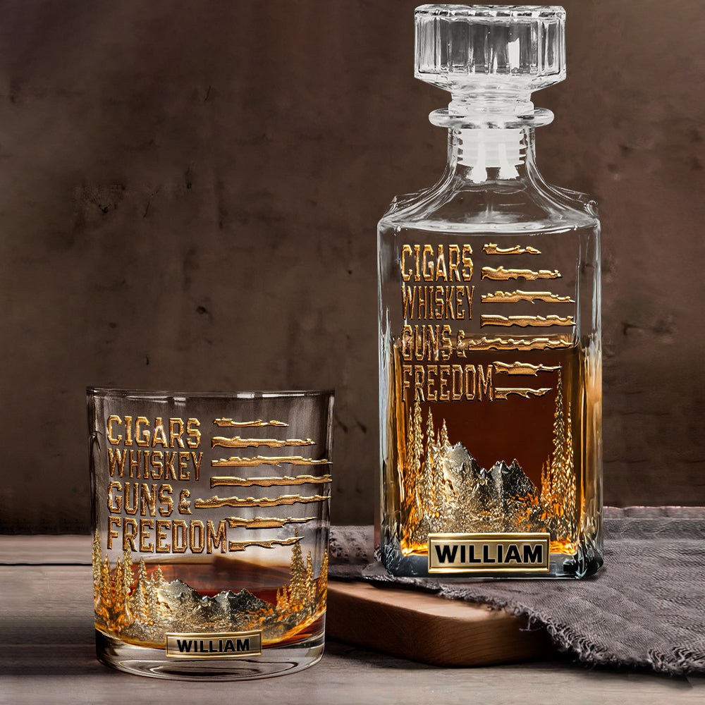 Geschenk für Bourbon-/Whisky-Liebhaber, Geschenk für Ihn – personalisiertes Whiskyglas