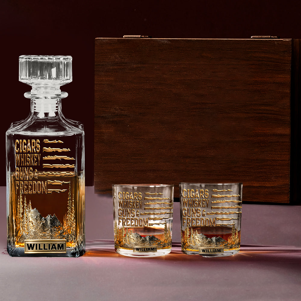 Geschenk für Bourbon-/Whisky-Liebhaber, Geschenk für Ihn – personalisiertes Whiskyglas