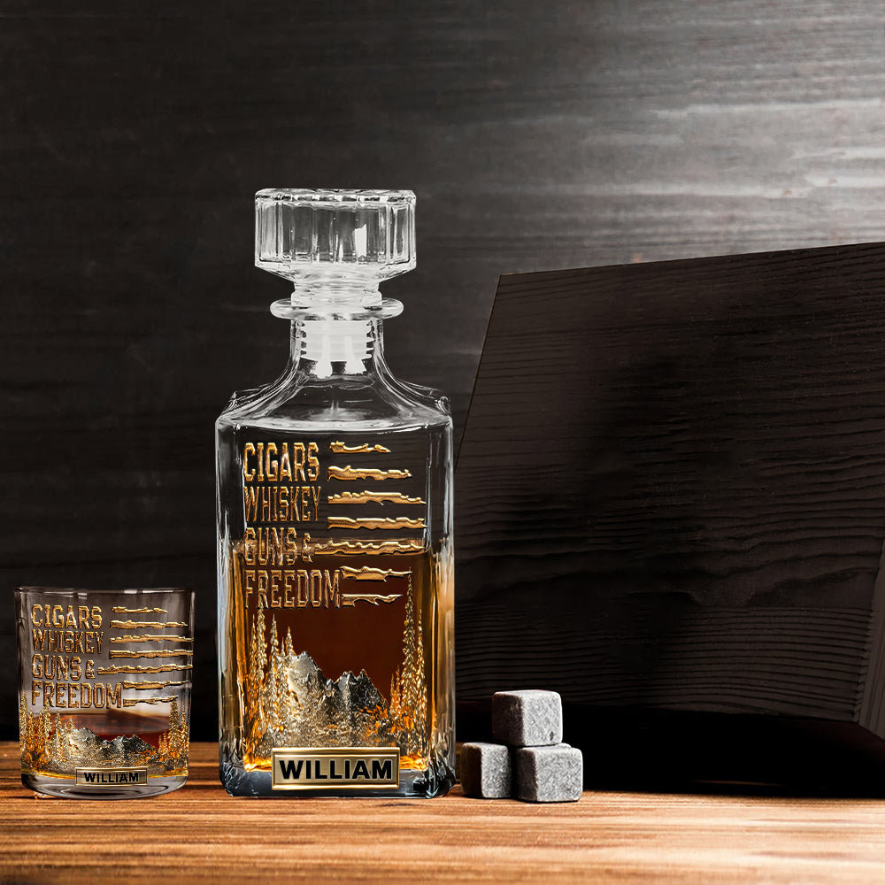 Geschenk für Bourbon-/Whisky-Liebhaber, Geschenk für Ihn – personalisiertes Whiskyglas