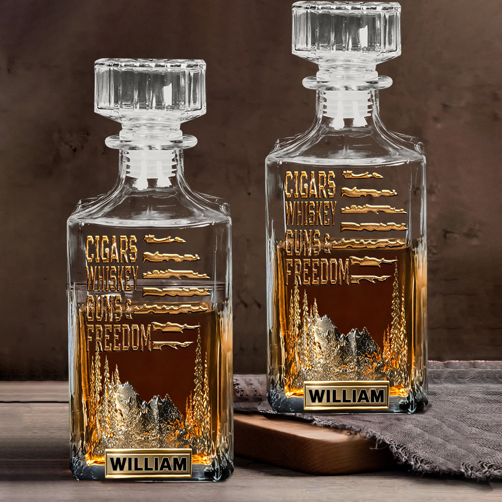 Geschenk für Bourbon-/Whisky-Liebhaber, Geschenk für Ihn – personalisiertes Whiskyglas