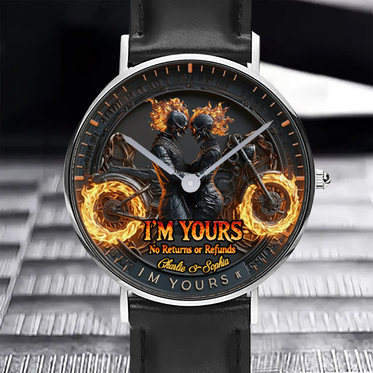 I'm Yours - Personalized Biker Hand Watch