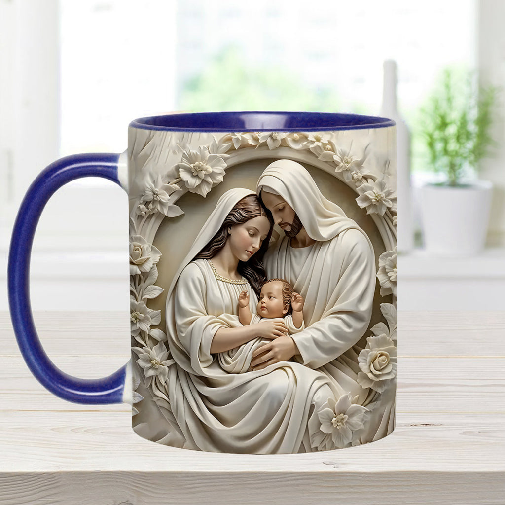 Heilige Familie – Personalisierte Tasse mit christlichem Akzent