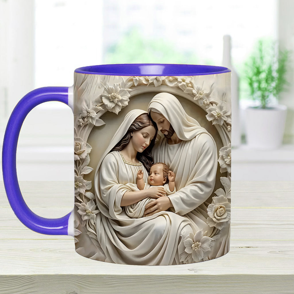 Heilige Familie – Personalisierte Tasse mit christlichem Akzent