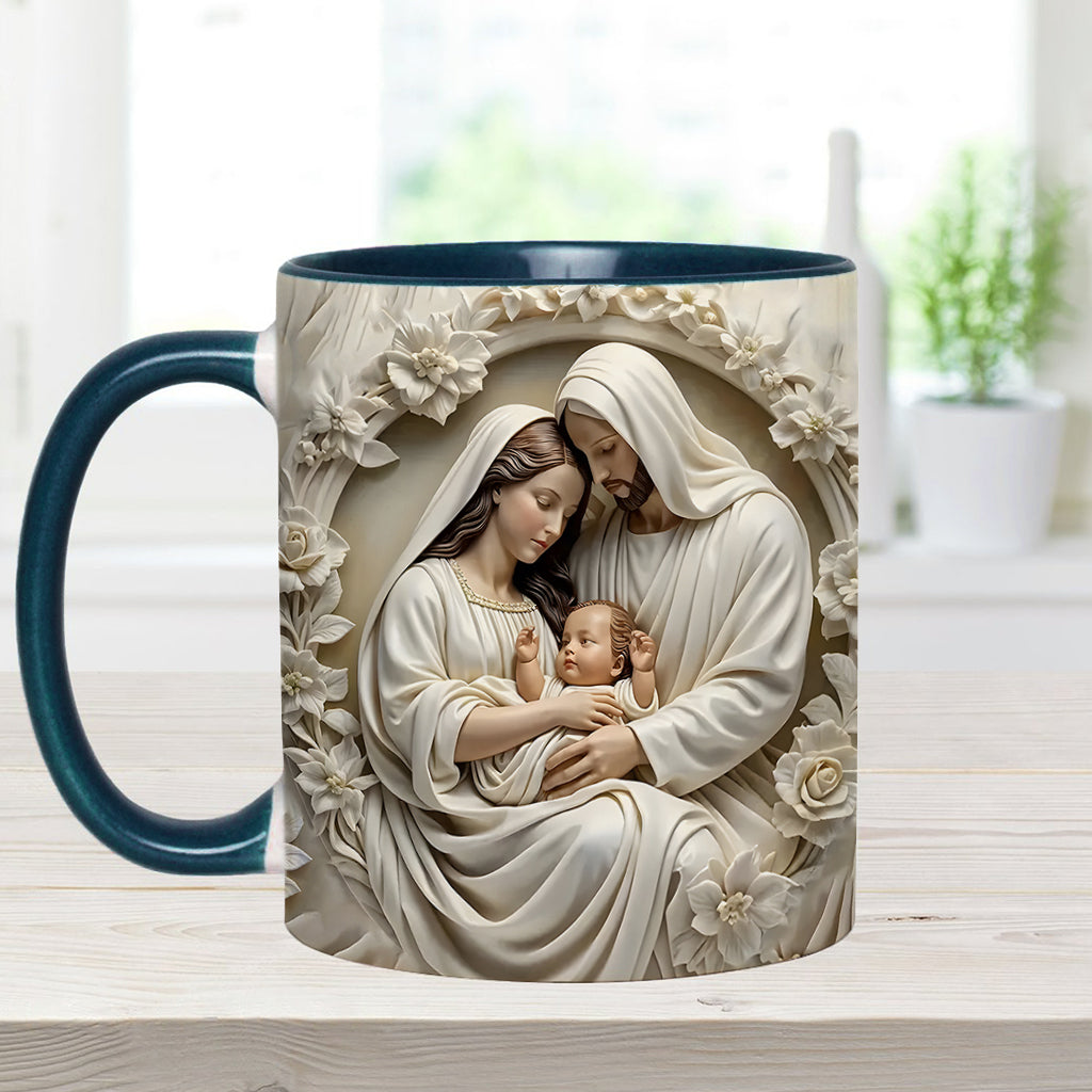 Heilige Familie – Personalisierte Tasse mit christlichem Akzent